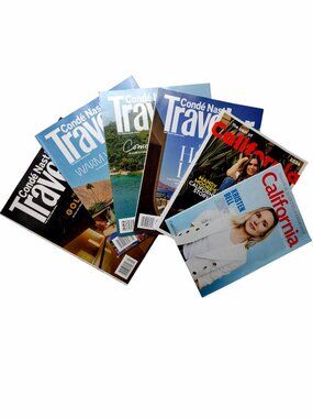Travel Magazine 6 Issue Bundle Conde Nast Traveler, California 2026